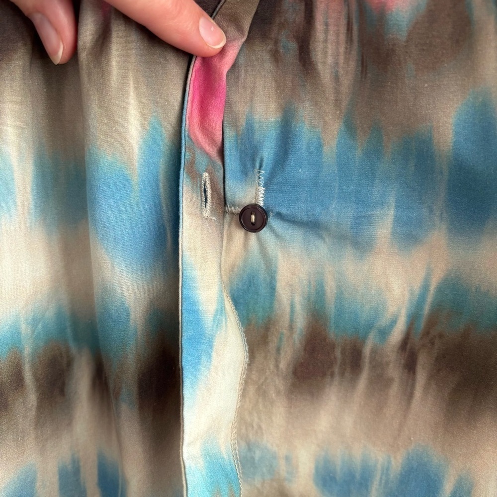 JJXX Tie-Dye Striped Short-Sleeve Midi Shirt Dress - Picture 5 of 12